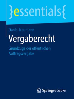 cover image of Vergaberecht
